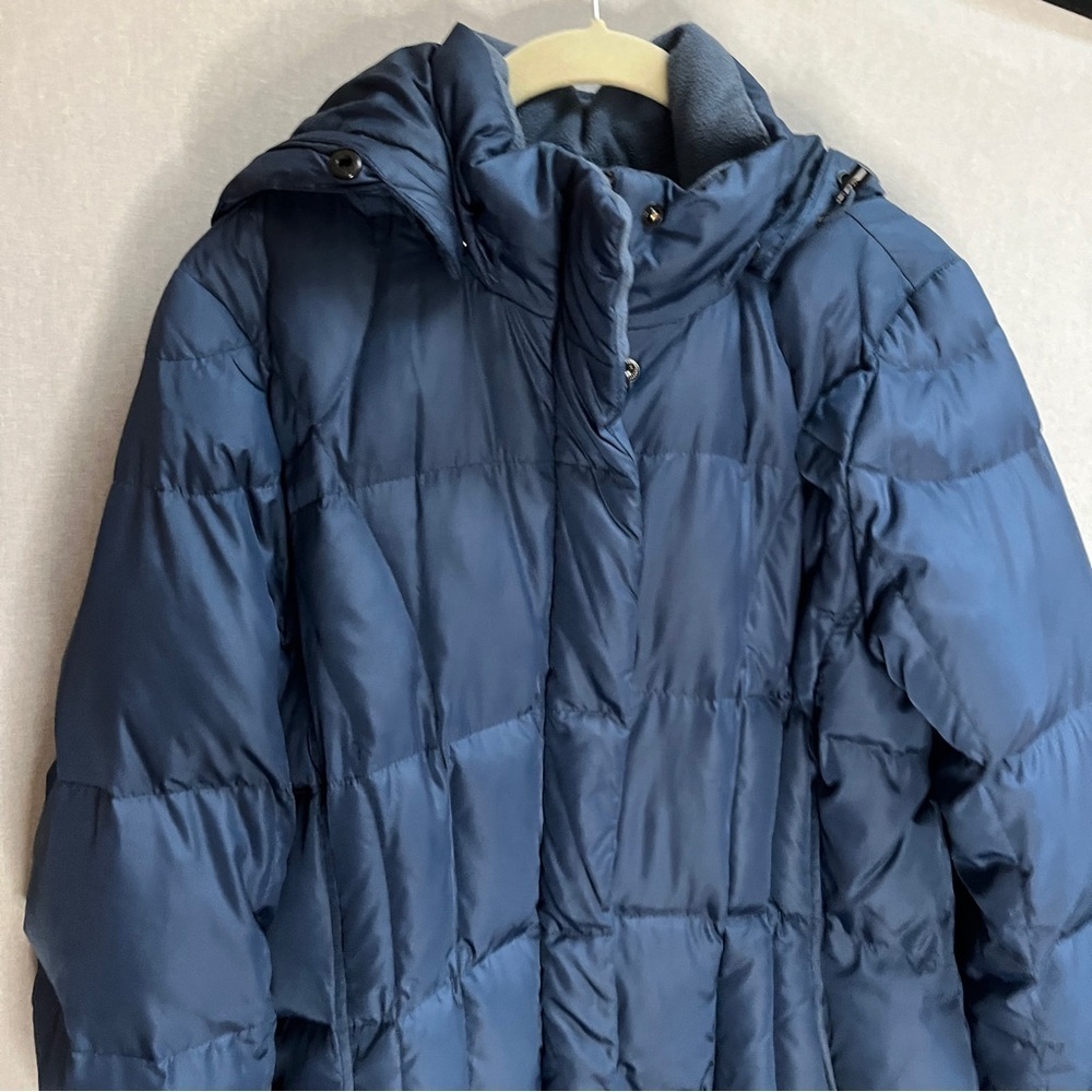 Eddie Bauer Down Dark Long Parka Hooded Jacket Sz M - Picture 12 of 12